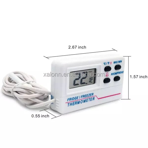 Digital  Freezer Refrigerator Thermometer for Vaccine Cooler Box With USB chargeable
