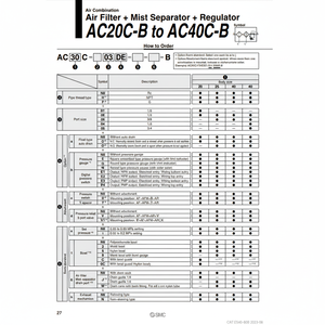 Combinación de aire SMC Pneumatics, piezas neumáticas de - Product Image 1