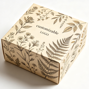 Scatola in Cartoncino Bianco con Illustrazioni di Herbario Antico, Divisorio Interno Personalizzato e UV Spot per <span class=keywords><strong>Confezioni</strong></span> di Prodotti Naturali e Artigianali - Product Image 1