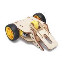 Kit de Robots à Tige de Combat RC 2.4G, Puzzle en Bois 3D, Jouets Éducatifs, Télécommandés, DIY