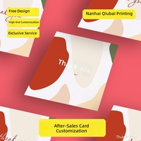 Tarjetas de Servicio Postventa de Papel Recubierto de Alta Gama Personalizadas, Impresas en Cuatro Colores con la Marca Heidelberg, Tarjetas de Agradecimiento con Reseñas Positivas