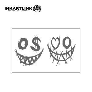 Adesivi per Tatuaggi Semi-Permanenti di Alta Qualità all'Ingrosso, Graffiti Personalizzati con Faccine Sorridenti, Denaro, Cuori, Occhi, Impermeabili, a Base di Succo di Frutta Naturale - Product Image 3