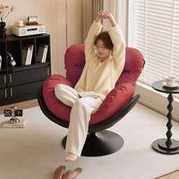 Sofá de lujo 360 giratorio cuero Metal nórdico Hotel silla sofá moderno sillón seccional hogar huevo muebles conjunto sala de estar sofás