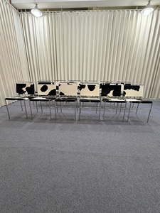 เฟอร์นิเจอร์ดีไซน์หรูสไตล์ Bauhaus โครงเหล็กสแตนเลส เก้าอี้ <span class=keywords><strong>Eileen</strong></span> Gray Roquebrune หุ้มหนังโพนี่ - Product Image 2