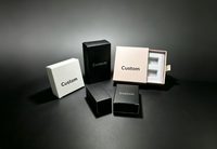 Boîte cadeau en carton durable et écologique en matériaux recyclés avec doublure en éponge, plateau pré-découpé imprimé couleur personnalisée et étiquette 3ml pour flacon de 3ml