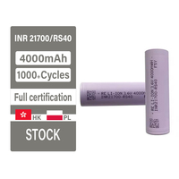 Batería Recargable de Estado Sólido de Alta Capacidad Purple INR 21700-RS40 4000mAh con Cátodo de LiCoO2, Más de 1000 Ciclos, para Herramientas Eléctricas