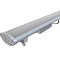 Luminaire linéaire LED étanche IP65 100W, CRI Ra75, 220V, type batten industriel, résistant aux intempéries, pour usine et entrepôt