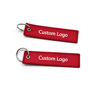Porte-clés publicitaires en polyester imprimé avec logo personnalisé, porte-clés de voiture promotionnels et anneaux porte-clés en gros