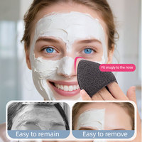 Offre Spéciale UUYP L-B0112 Éponge Faciale Lavable Écologique en Forme de Goutte Tampon Nettoyant Non-Latex en Maille Nid d'Abeille Exfoliant