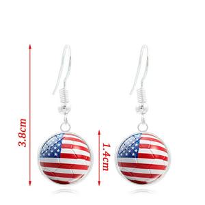 Conjunto de Collar de Fútbol con la Bandera de Jordania, Joyería de Tres Piezas con Emblema Nacional para Partidos de Fútbol Mundial, Pulsera y Aretes - Product Image 6