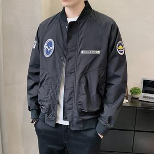 Blouson de baseball brodé, nouveau style printemps-automne, coupe ample, style américain, veste décontractée à lettres, à porter sur des vêtements vintage - Product Image 3