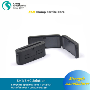Anello di soppressione a clip per cavi, filtro antirumore <span class=keywords><strong>RFI</strong></span>, con nucleo in <span class=keywords><strong>ferrite</strong></span> NiZn, in custodia ABS, per cavi di alimentazione - Product Image 2
