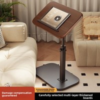 Table basse pivotante et relevable pour salon et chambre à coucher, petite table de chevet avec étagère, mobilier de maison