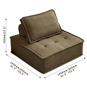 Sofá Seccional Modular Chesterfield de Esquina de Tres Plazas, Reclinable, Convertible, Extensible y Plegable, con Tapizado Moderno de Tela y Esponja - Product Image 6