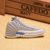 Custom 2D Flat Jor 13 He Got Games Sneakerhead Keychain Stainless Steel Sneaker Shoe Keychain with Rubber Material