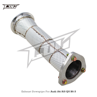 Collecteur d'échappement d'usine pour Audi A4/A5/Q5 B9.5 2.0T 2021-2024 SUS304 Bouclier thermique Tube avant Tuyaux d'échappement