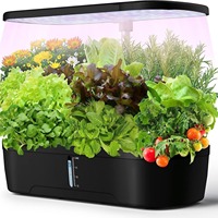 Système de culture hydroponique verticale biologique pour pot de fleurs intelligent Cultivateur domestique de légumes avec lumière de culture LED pour plantes d'intérieur