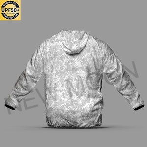 เสื้อแจ็คเก็ตยุทธวิธีสำหรับผู้ชายแบบปรับแต่งได้ ป้องกันแสงแดด ระบายอากาศได้ดี เหมาะสำหรับตกปลา ลายพราง - Product Image 4