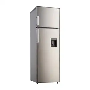 Refrigerador de doble puerta de 260L, congelador superior inferior, congelador de pie