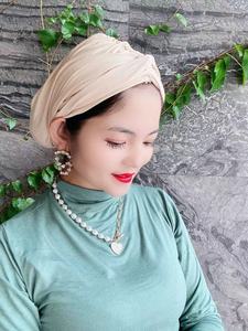 Women's New Wholesale Ethnic Woven Indian Muslim Style Headscarf <b>Hat</b> - Product Image 5