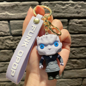 Llavero con Figura <span class=keywords><strong>de</strong></span> Personaje <span class=keywords><strong>de</strong></span> <span class=keywords><strong>Juego</strong></span> <span class=keywords><strong>de</strong></span> <span class=keywords><strong>Tronos</strong></span> Estilo Coreano, Colgante 3D <span class=keywords><strong>de</strong></span> Silicona, Adorno para Coche o Bolso, Pequeño Regalo para Parejas - Product Image 3