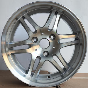 Cerchi in Lega di Alluminio Boyida F616161 15x4.5 <span class=keywords><strong>15x6</strong></span> 16x5.5 16x7 3x112 4x100 Argento Gunmetal con Finitura Diamantata - Product Image 2