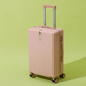 Bagages de voyage électrique blanc vert armée Offre Spéciale pour valise ABS colorée enfants