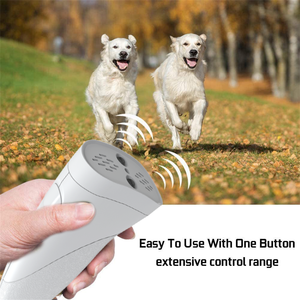 Sensores duales resistentes 3 en 1 control ultrasónico de ladridos para entrenamiento de perros 9 dispositivos disuasorios sin ladridos de frecuencia - Product Image 6