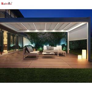 Vente en gros de haute qualité Pergola bioclimatique personnalisée en aluminium bon marché Gazebo d'événement extérieur Pergola de jardin de conception OEM - Product Image 2