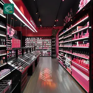 Shop Design Furniture Cosmetic Display Shelves Perfume Kiosk Display Wig Display Shelves Beauty Hair Store