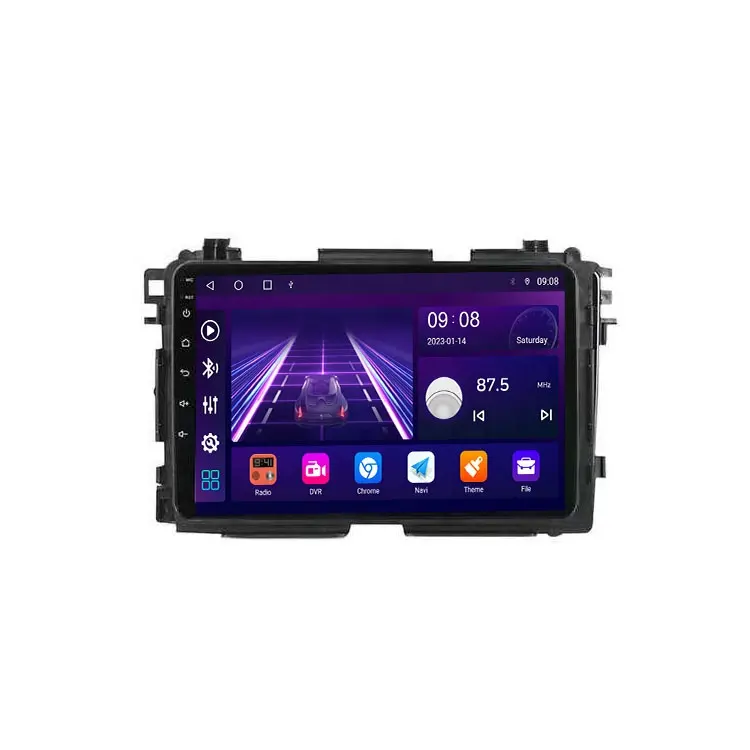 Autoradio Android 12, 8 cœurs, 4/64 go, IPS, RDS, DSP, vidéo stéréo pour voiture Honda HR-V, XRV, 2013-2018