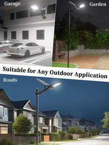 Lampadaire Solaire LED Extérieur Étanche IP65 en Aluminium Moulé sous Pression et ABS, SMD5730, 100-800W, avec Télécommande, Vente en Gros - Product Image 3