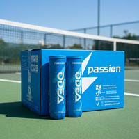 Balles de tennis ODEA Oudier Tennis PASSION ITF de qualité compétition, lot de 4, avec un excellent rebond pour l'entraînement et la pratique