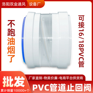 Clapet anti-retour en PVC Nine Thousand Miles 16 18mm à double passage, coupe-vent et anti-odeur pour système d'extraction de hotte - Product Image 4
