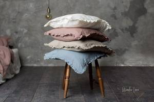 Custom 100% Linen Fitted <b>Sheet</b> Set Soft Stonewashed <b>Queen</b>/King <b>Sizes</b> 200TC Pillowcase Duvet Cover Durable Stitching Technique - Product Image 5