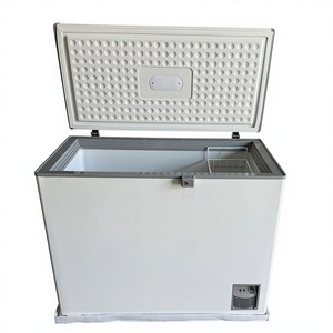Black 300L <b>Chest</b> Freezer Deep Freeze <b>Storage</b> With Removable Basket Fast Freeze Function and Adjustable Temperature for Home Hand - Product Image 3