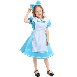 Disfraz de <span class=keywords><strong>Halloween</strong></span> para Niñas, Disfraz de Anime de Alicia en el País de las Maravillas, Vestido Azul de Fiesta, Disfraz de Alicia en el País de las Maravillas, Disfraz de Sirvienta Lolita para Niñas - Product Image 4