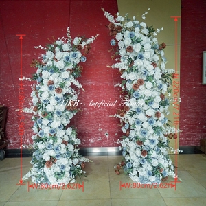 Arco de Flores para Boda, Fondo de Escenario, Ramo de Rosas Simuladas, Decoración de Arco de Flores Hecho a Mano - Product Image 2