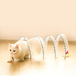 Jouet créatif pliable combinaison de <span class=keywords><strong>dragon</strong></span> au sol roulant jouet interactif pour chat jouet pour animaux de compagnie tunnel pour chat - Product Image 4