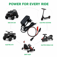 Chargeur de batterie 12V pour véhicule électrique pour enfants, prise US EU UK, pinces crocodiles et prise DC 5.5x2.1mm pour voiture jouet Jeep
