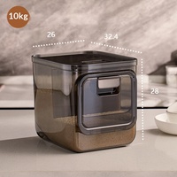 Boîte de rangement hermétique pour riz et farine, grande capacité, en PET moulé par injection, pour armoire de cuisine