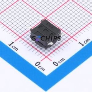 TS017A-TBY1EH5.0 Tactile Switch SMD-4P,6.1x6.1mm Switch Single Pole Single Throw Round Button 1.8N Vertical Mount - Product Image 2