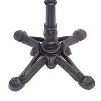 Pieds de table en métal industriel en fonte thermolaquée, type araignée, pour mobilier de restaurant, café et salle à manger