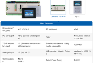 Máy Ép Phun Phụ Tùng Cung Cấp Techmation <span class=keywords><strong>Q8</strong></span> Bảng Điều Khiển TECH2 PLC Điều Khiển TECHMATION Q12 PLC Bộ Điều Khiển - Product Image 6