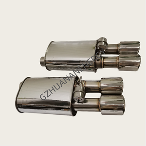 Punta universal 2,5 "Entrada/3,5" Resonador de salida para silenciador de escape con válvula de vacío de coche con acero inoxidable 304 - Product Image 4