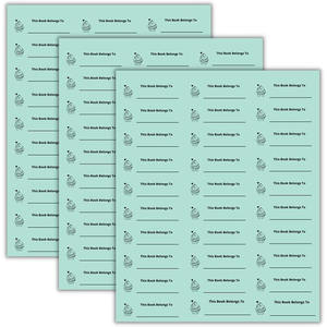 Etiquetas de libros personalizadas Cupcake este libro pertenece a pegatinas etiqueta personalizada pegatina <span class=keywords><strong>para</strong></span> niños libros escolares o <span class=keywords><strong>biblioteca</strong></span> - Product Image 5