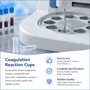 Cuvette de réaction transparente jetable en PS Degao pour analyseur de coagulation, compatible avec l'équipement d'analyse sanguine Sysmex - Product Image 2