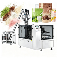 Machine d'emballage multifonctionnelle automatique pour sachets Doypack préformés à fermeture éclair en Mylar pour café, lait en poudre et autres produits en vrac