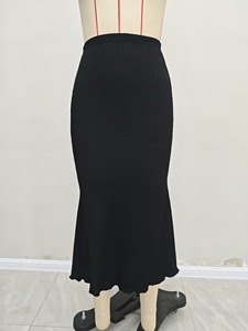 2025 Nouvelle Mode Élégante <span class=keywords><strong>Jupe</strong></span> Sirène Midi Moulante Tricotée <span class=keywords><strong>Jacquard</strong></span> Extensible - Product Image 5