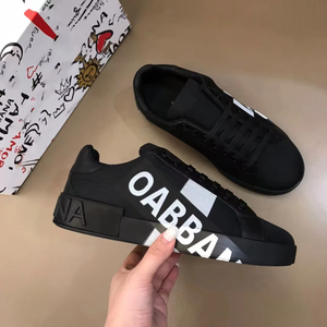 Vente en gros de chaussures de sport décontractées pour hommes, chaussures de marche, baskets de créateurs de luxe, en cuir blanc, unisexe, de haute qualité - Product Image 1